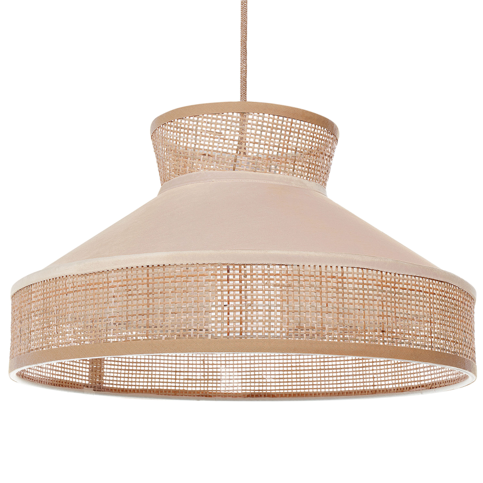 Beliani Pendant Lamp Batali Rattan Beige