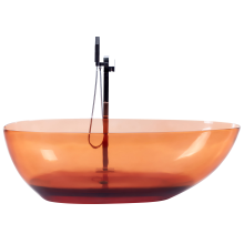 Freestanding Bathtub BLANCARENA 1700 x 780 mm Light Red