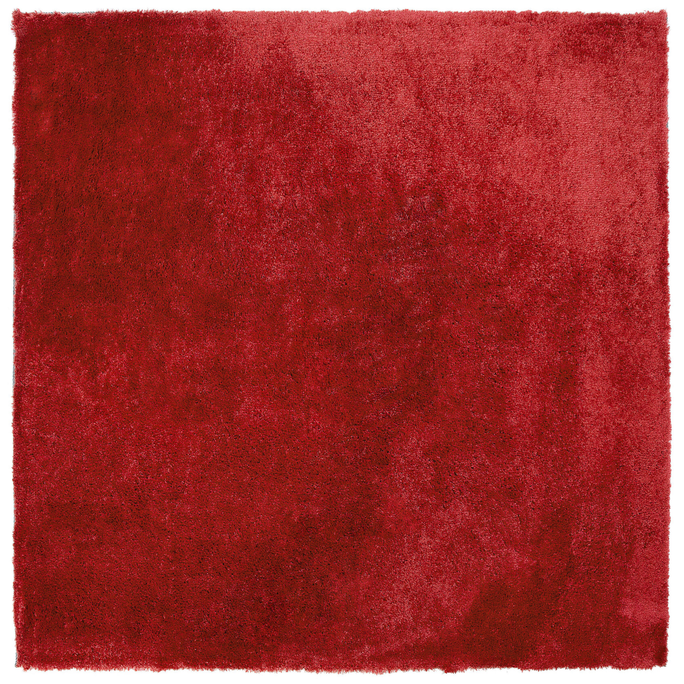 Beliani Shaggy Rug Evren Red 200 X 200 Cm