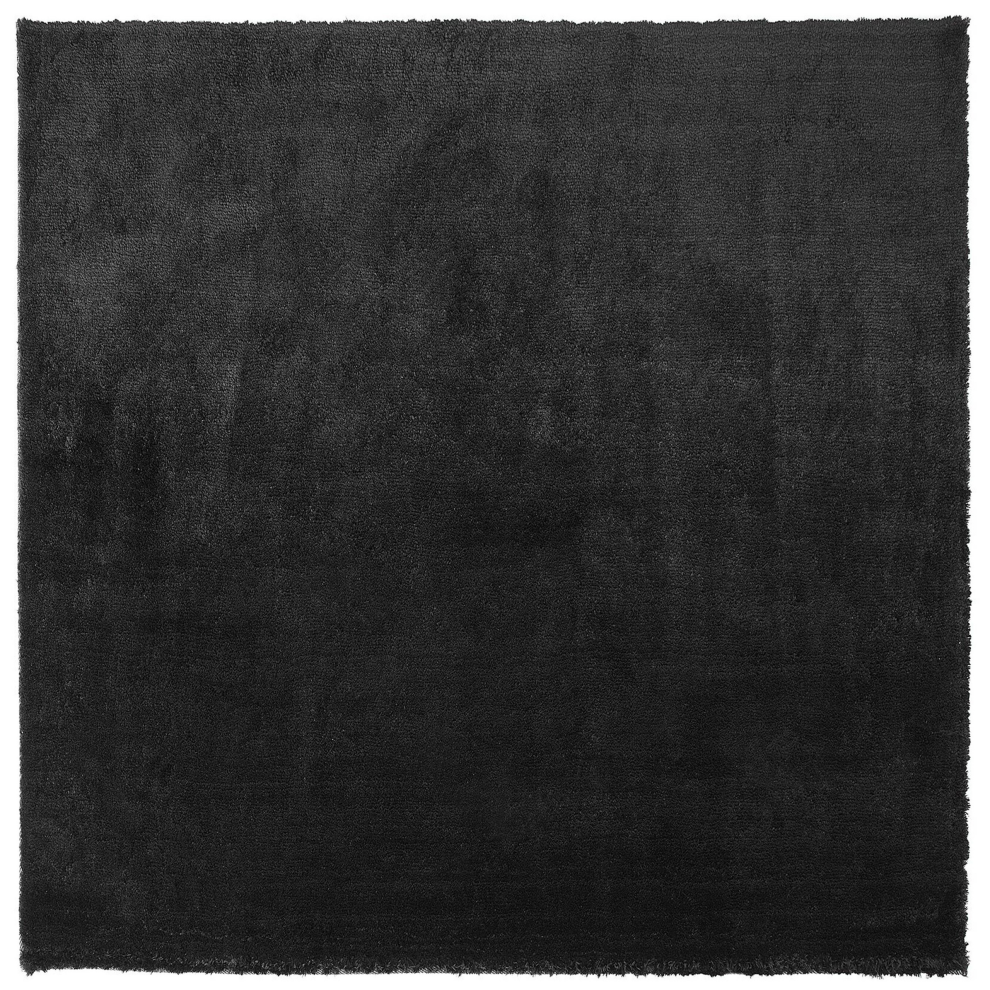 Beliani Shaggy Rug Evren Black 200 X 200 Cm