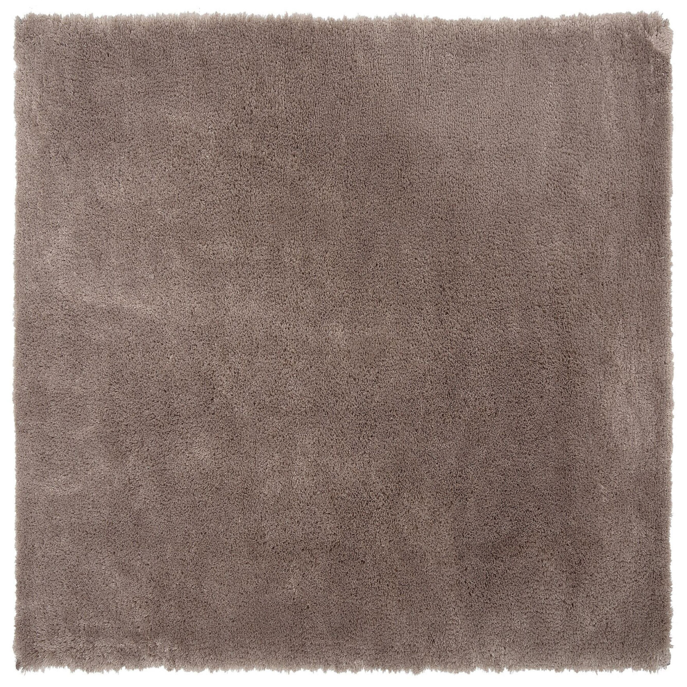 Beliani Shaggy Rug Evren Light Brown 200 X 200 Cm