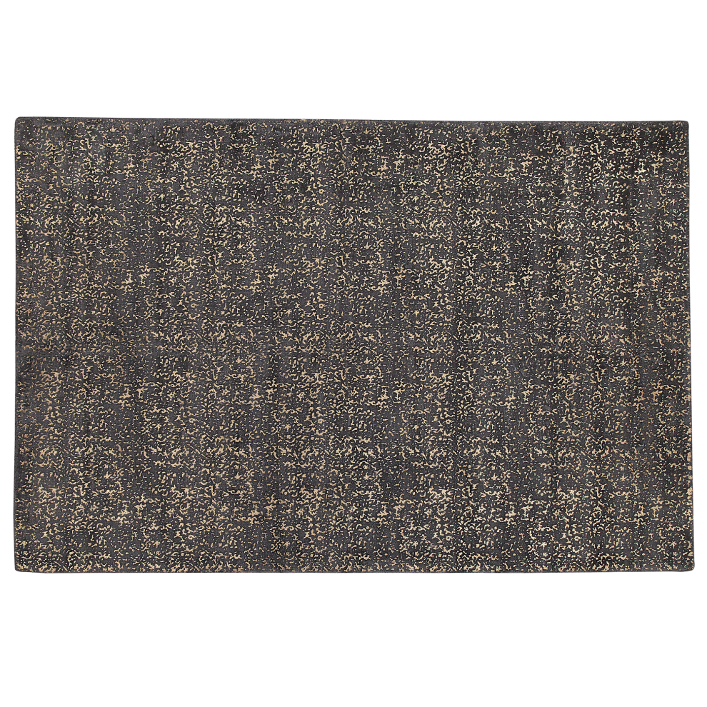 Beliani Rug Esel Gold 140 X 200 Cm Viscose