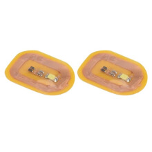2 Peças Adesivo de Unha Flash NFC LED Chip Nu Lâmpada Inteligente de Iluminação Adesivo de Unha Aumento Luz Branca