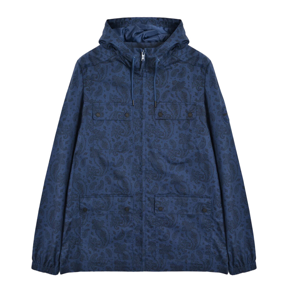Lambretta (S, Navy) Mens Paisley Field Jacket