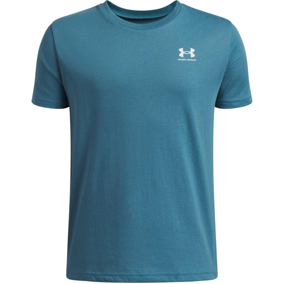 Under Armour (9-10 Years, Blue) Boys Logo Short-Sleeved T-Shirt