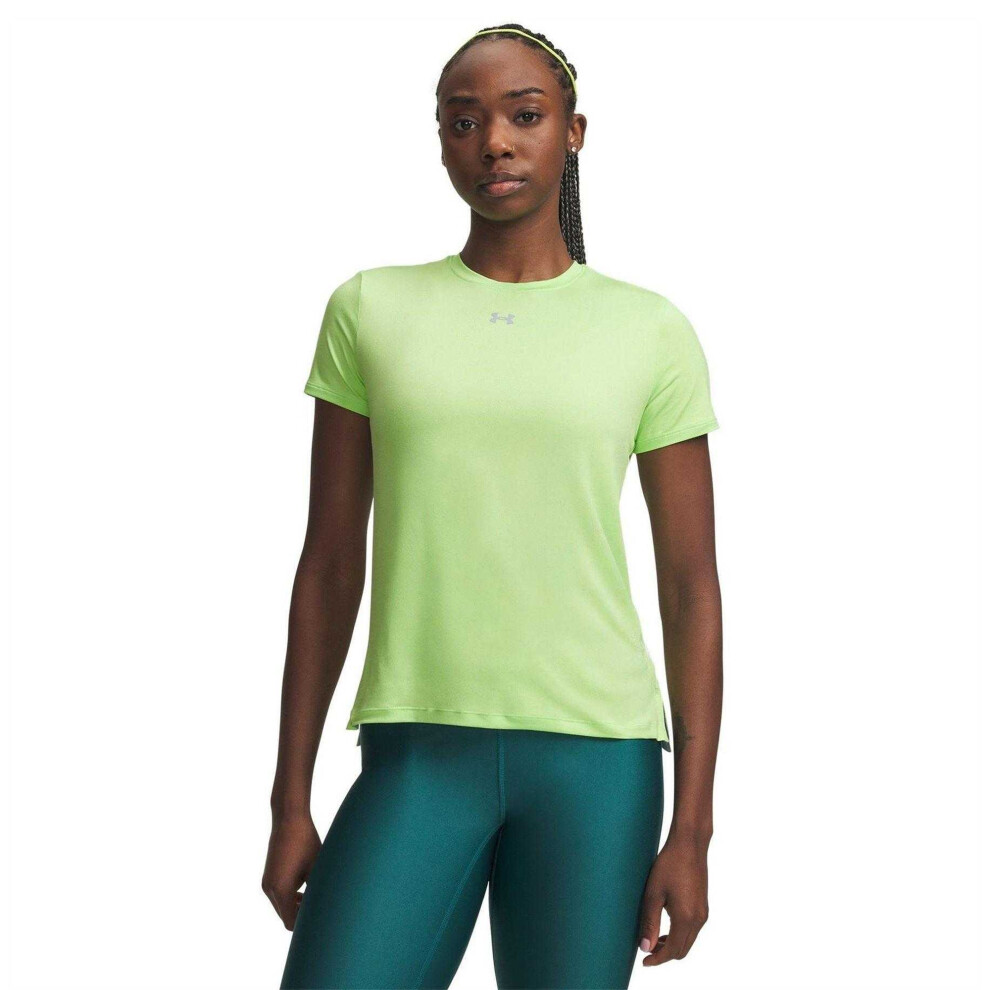 Under Armour (14 Uk, Lime/Grey) Womens/Ladies Vanish Logo T-Shirt