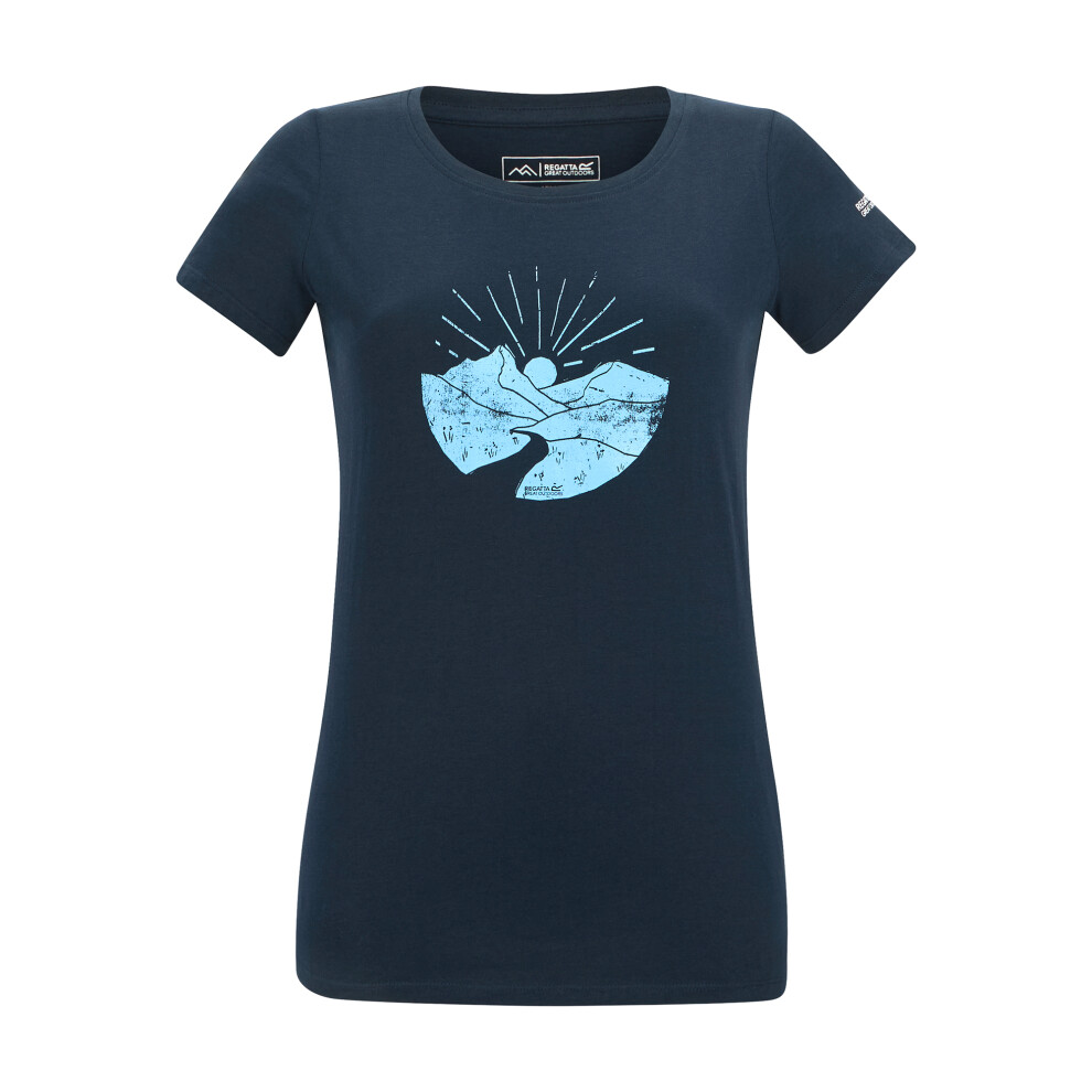 Regatta Womens/Ladies Breezed Mountain Scene T-Shirt
