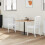VidaXL vidaXL Dining Chairs 2 pcs White 50 x 52.5 x 91 cm Solid Rubber Wood 4