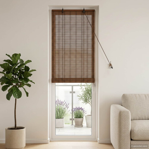 VidaXL vidaXL Roller Blind Brown 40 x 220 cm Bamboo