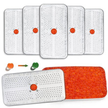 40 Grams Indikatorbehållare för Kiselgel, 6-Pack, (Orange Till Mörkgrön), Återanvändbart Avfuktningsmedel