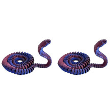 2X 3D Printed Snake, Movable Snake, Real Printed Snake, Handmade Toy Birthday Gift, Desktop Decoration Laser