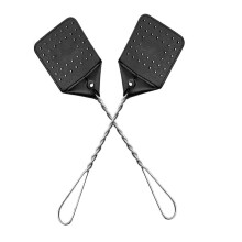 2 Leather Fly Swatter for Indoors. Long Handle, Heavy Duty Fly Swatter . Flyswatters Heavy Duty Flyswatter .Flies Swater