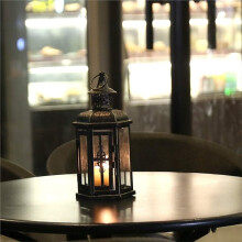 Lampe Décorative, Porte-Bougie en Métal Rétro Suspendu, Utilisée pour la Décoration Intérieure et Extérieure, les Événements et les Mariages