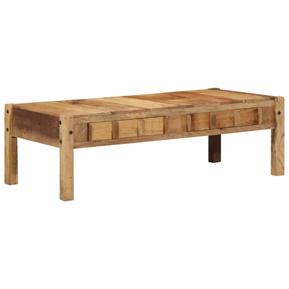 VIDAXL - Coffee Table - Solid Reclaimed Wood - Brown - 110 x 54 x 35 cm - Image 2