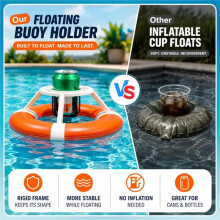 3D Printed Floating Gyro Can Holder Toy Pool Beer & Soda Drink Float Anti-Spill Beverage for Swimming Pool Beach Lake