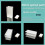Quartz Glass UV Spectrophotometer Cuvette, 5mm Optical Path, 1.7ml,2 Pcs/Box 5mm 7