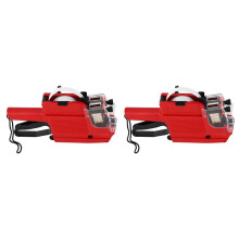 2X 10 Stellige Zwei Zeilige Etiketten Preisschild Zwei Reihige Preis Maschine, Zweireihige Preis Maschinen Preisschild Maschine Zwei Reihig 10