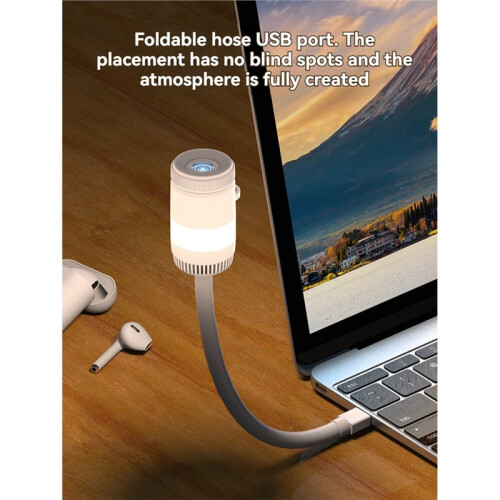 USB  Projector Night Light HD Romantic Starry Sky Atmosphere Lamp 360 Flexible Romantic for Gift 2