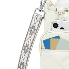 Crossbody Water Bottle Bag for Women, Insulated Water Bottle Carrier with Phone Pocket, Secure &Hands-Free