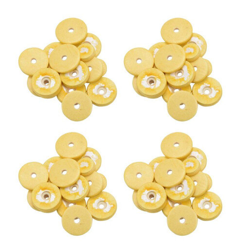64 Pcs Flute Leather Pads Replacement Durable Exquisite Wind Instrument