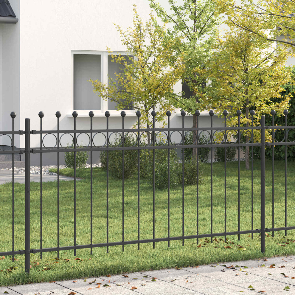 Vidaxl Ring Fence Tilburg Black 8721364675070