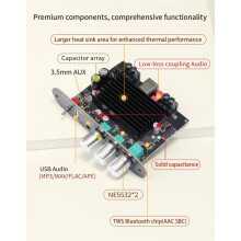 T2001P Digitale Versterkerkaart 200W Stereo met Hoge en Lage Frequentie-Regeling TPA3221 voor Audioprojecten