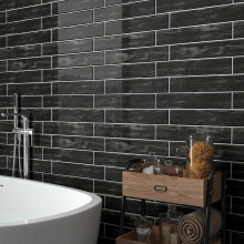 3D Wall Stickers Vinyl Tiles Self-Adhesive 32 Pieces 30x30 cm Black — 3d wall stickers, self adhesive vinyl tiles, black 3d tiles