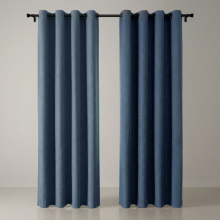 Cortinas Opacas Térmicas Juego de 2 Piezas 132x210 cm Azul Marino — cortinas dormitorio, cortinas insonorizantes
