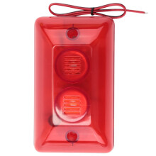 Piezo Stroboscoop Sirene 12V Bedraad Alarm met Hi Sound 115dB TPS-123