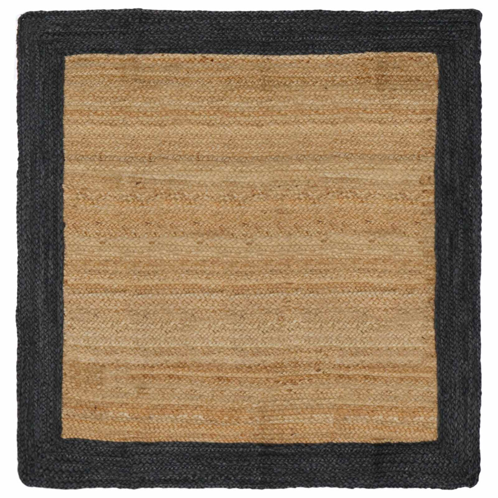 Vidaxl Area Rugs Dark Grey 120 X 120 Cm Jute