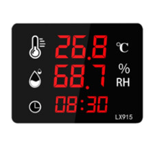 Digital Temperature and Humidity Thermometer Display Dual Use LED Screen High Precision LX915