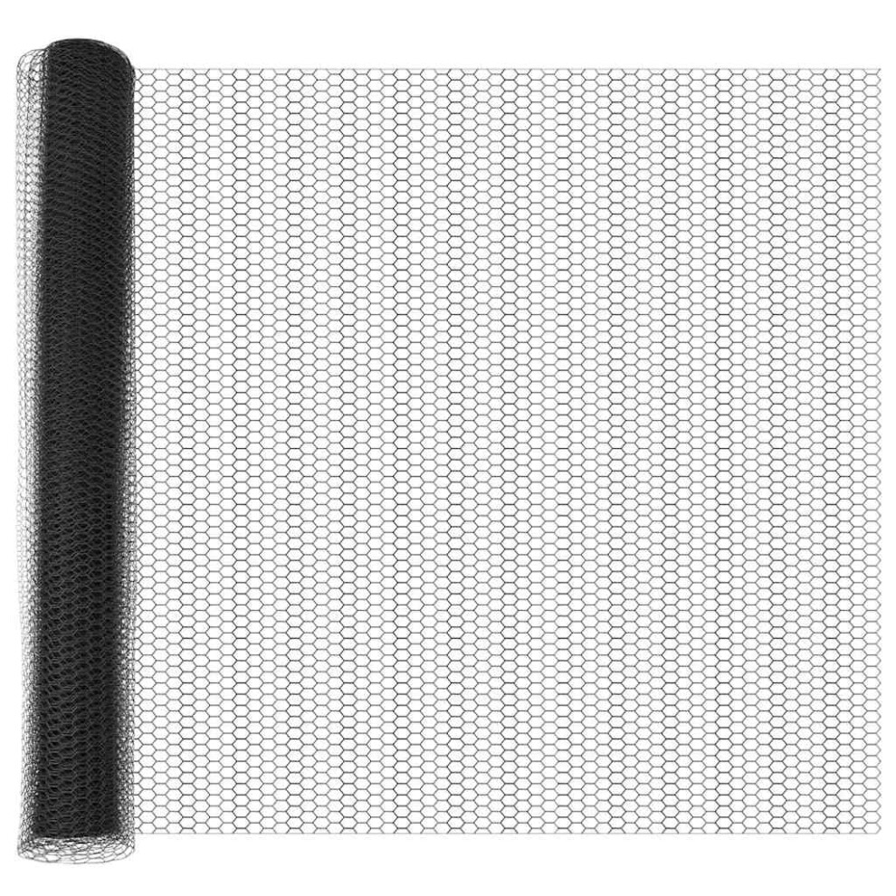 Vidaxl Welded Wire Fence With Spikes 25 X 1.4 M (W X H)