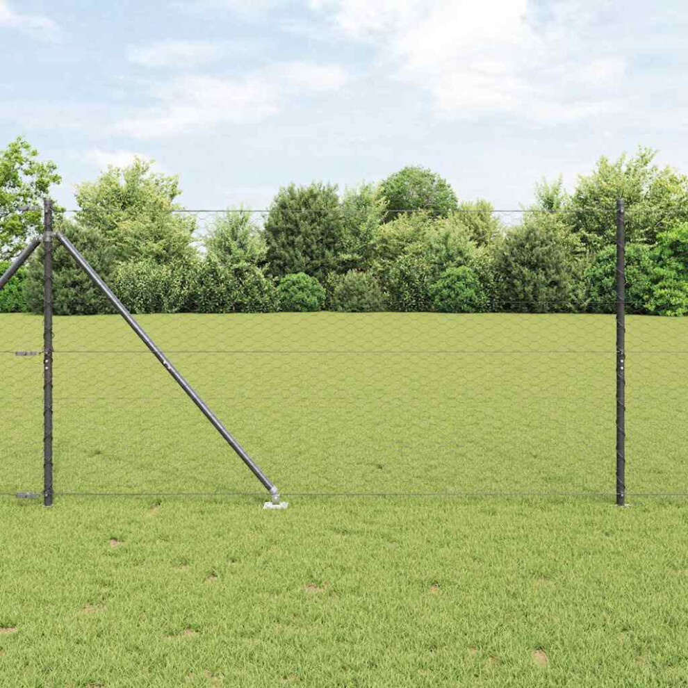 Vidaxl Welded Wire Fence With Spikes 50 X 1.2 M (W X H)
