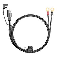 12-24V Terminal SAE to Connectors Extension Cord 6FT 18AWG Waterproof Moisture-Proof for Battery Charger