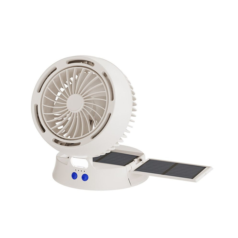 Portable Solar Fan with USB Charging - Outdoor, Camping & Home Use, -Efficient Personal Cooling Device-image-OPC-PVX2BSB-NEW
