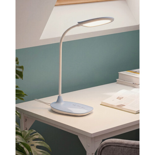 Beliani LED Desk Lamp HYDRA with Dimmer Light Blue 2