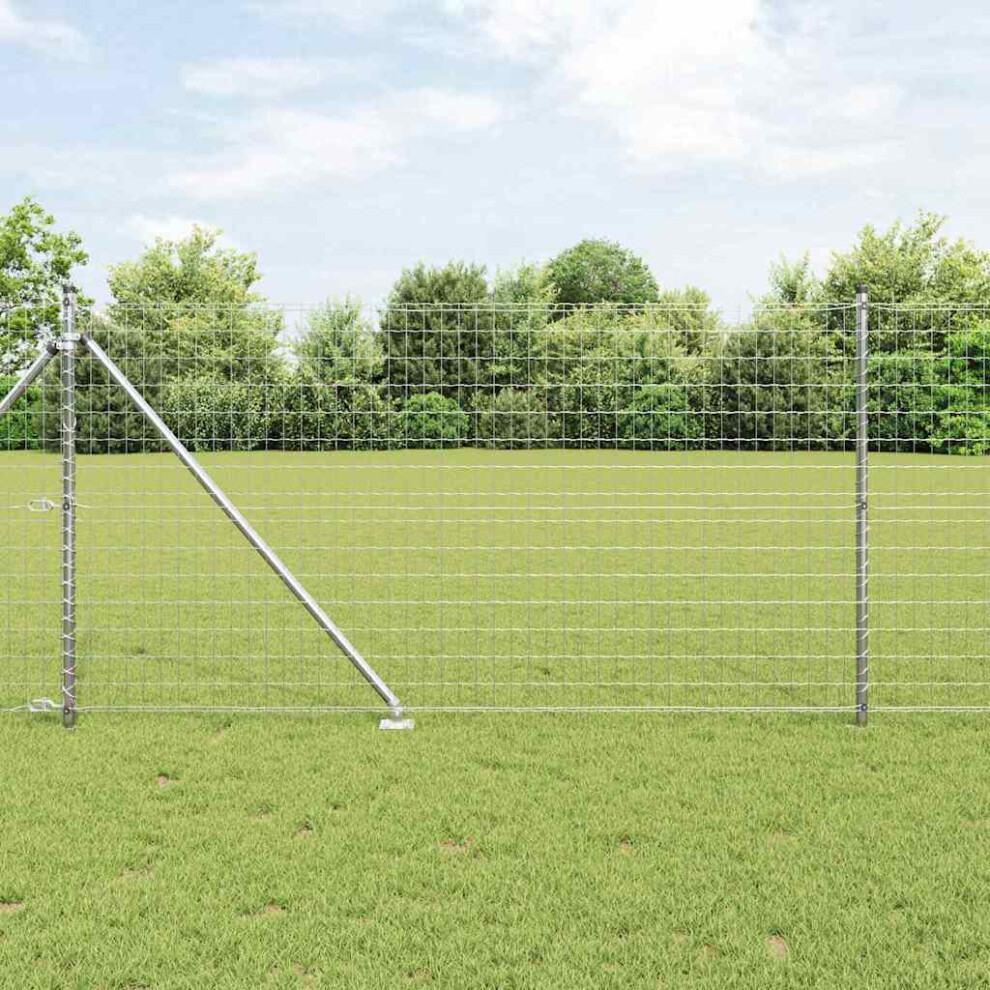 Vidaxl Welded Wire Fence With Spikes 25 X 1 M (W X H)