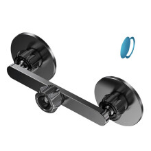 Double Magnetic Mount Car Holder Adapter Holder Connect 2 Mobile Phones for Live Video Record