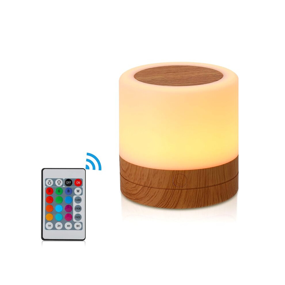 Tlily Nursery Night Light For Kids,Usb Rechargeable Small Desk Lamp,Touch Bedside Cordless Table Lamp Portable Night Lamp