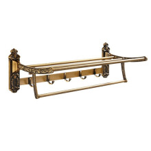 Towel Rack with Bar Holder, Wall Mounted Aluminum Alloy Towel Shelf for Bathroom