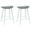 VidaXL vidaXL Dining Chairs 2 pcs White 46 x 37 x 63 cm Solid Rubber Wood 4