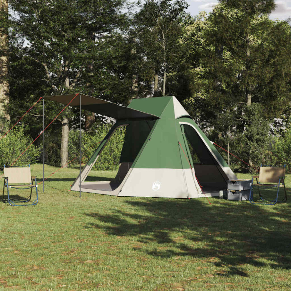 Vidaxl Camping Tent With Roof Green 482 X 360 X 227 Cm Taffeta