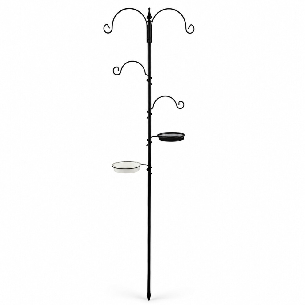 Oypla Wild Bird Decorative Feeding Station With Feeder Tray & Bath
