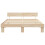 VidaXL vidaXL Bed Frame with Headboard Brown 200 x 200 cm Solid Pine Wood 5