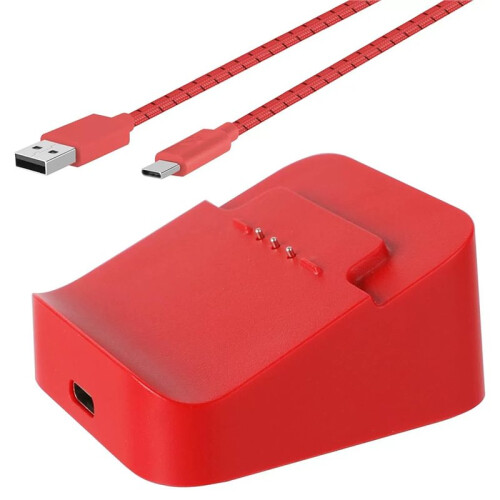 Charging Station Dock for  Elite Wireless Controller Series 2 Series 2 Core with Cable Red