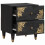 VidaXL vidaXL Bedside Cabinet 2 pcs Black 40 x 33 x 46 cm Solid Mango Wood 5