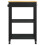 VidaXL vidaXL Kitchen Trolley MONZA Black 60 x 40 x 88.5 cm Solid Pine Wood 4