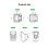Wireless Barcode Scanner Holder Handheld USB Receiver Bar Code Mount Adjustable Cradle Stand with 1inch  Base A 9