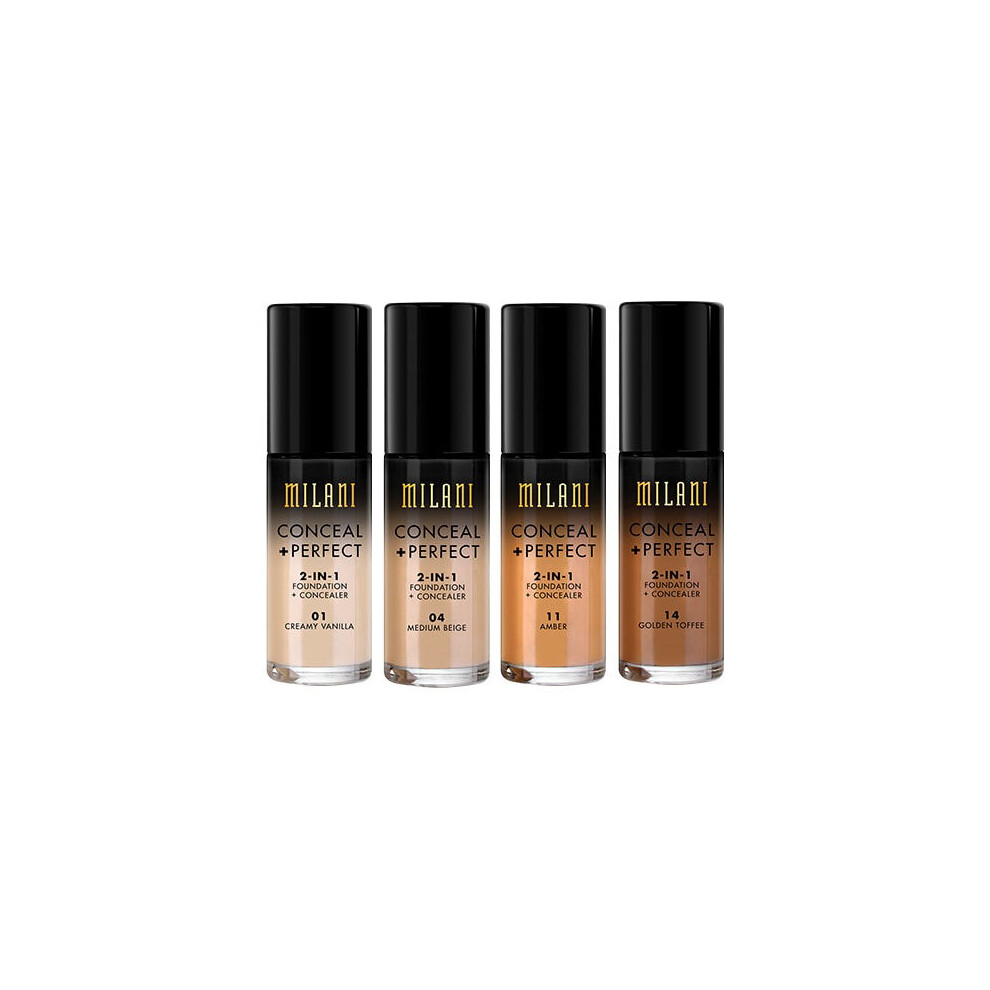 Milani Conceal And Perfect 2 In 1 Foundation + Concealer 30Ml