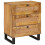 VidaXL vidaXL Bedside Cabinet Natural 50 x 33 x 62 cm Solid Mango Wood 1